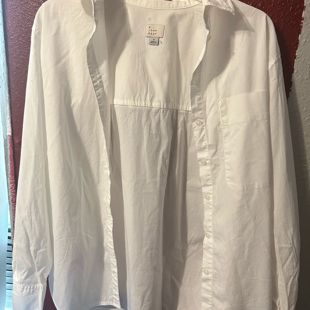 a new day womens White Shirt Jacket